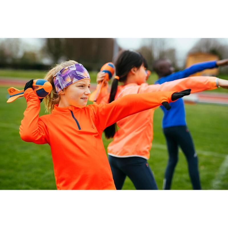 Maglia maniche lunghe atletica bambino ESSENTIAL arancione