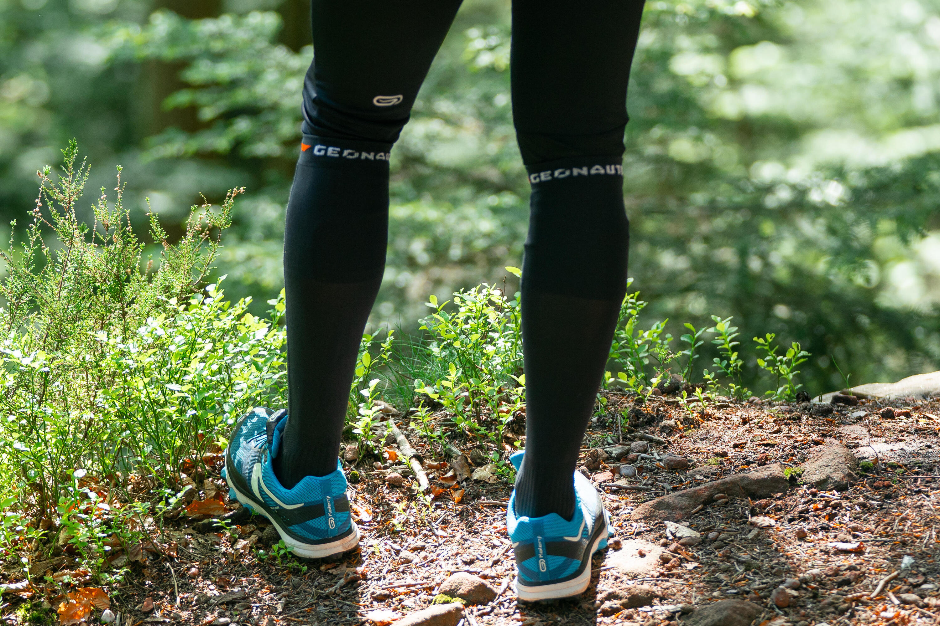 CHAUSSETTES HAUTES POUR COURSE D'ORIENTATION NOIRES 13/22