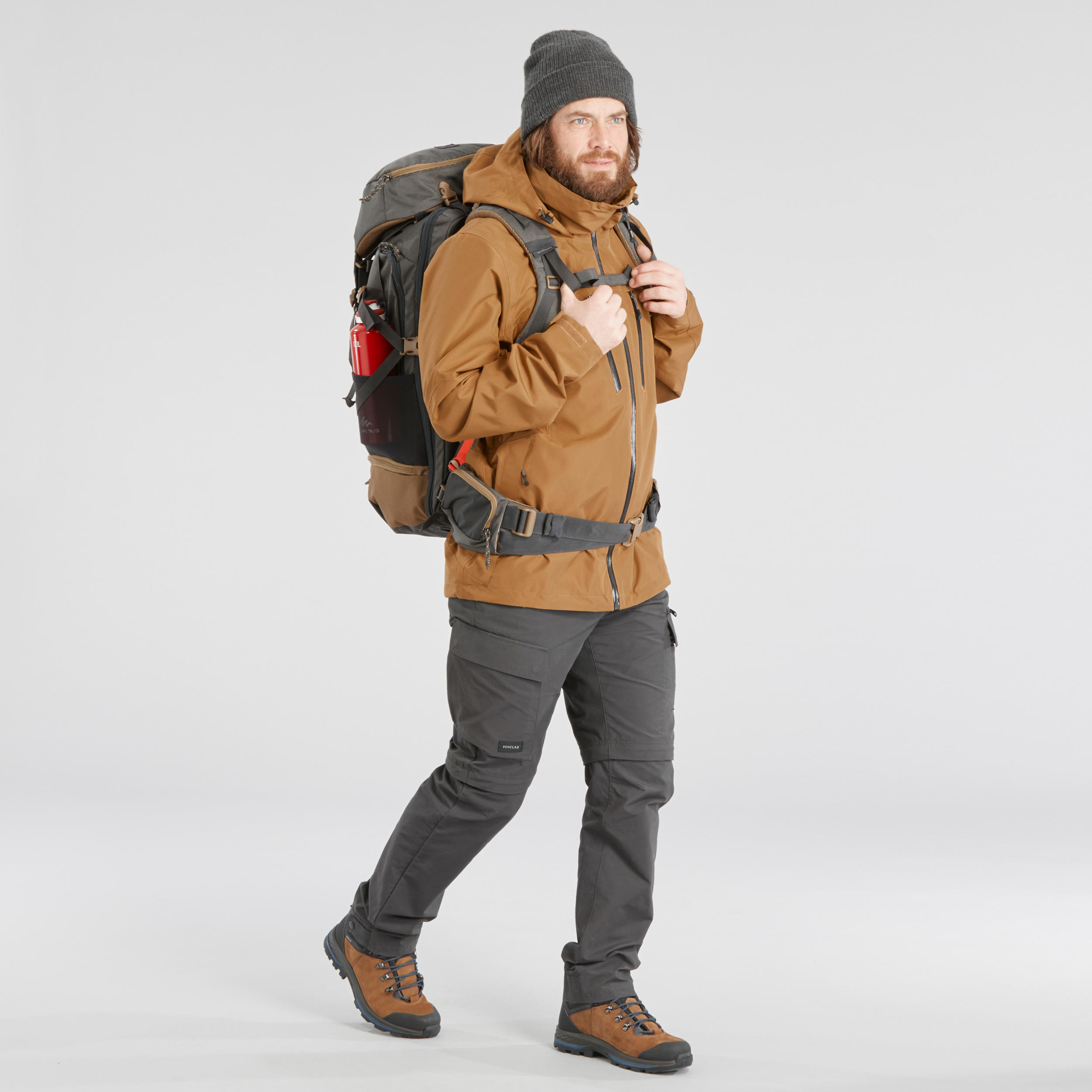 MOCHILA DE TREKKING Y MONTAÑA TRAVEL500 50 LITROS GRIS - Decathlon