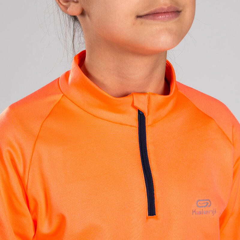 Maglia maniche lunghe atletica bambino ESSENTIAL arancione