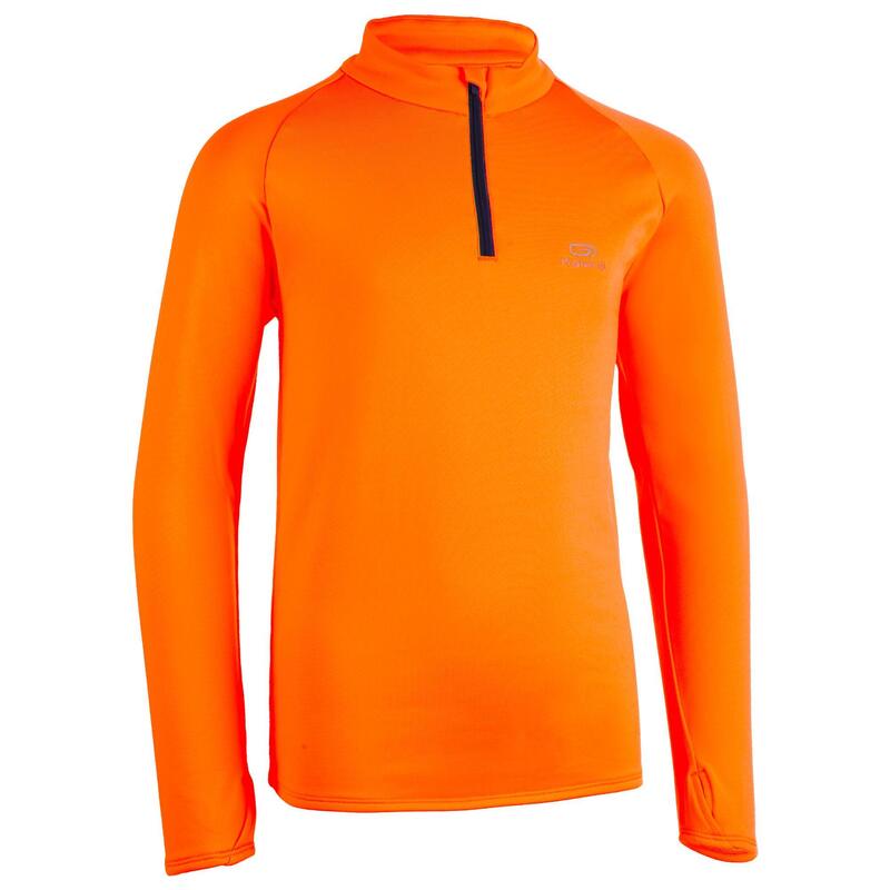 Maglia maniche lunghe atletica bambino ESSENTIAL arancione