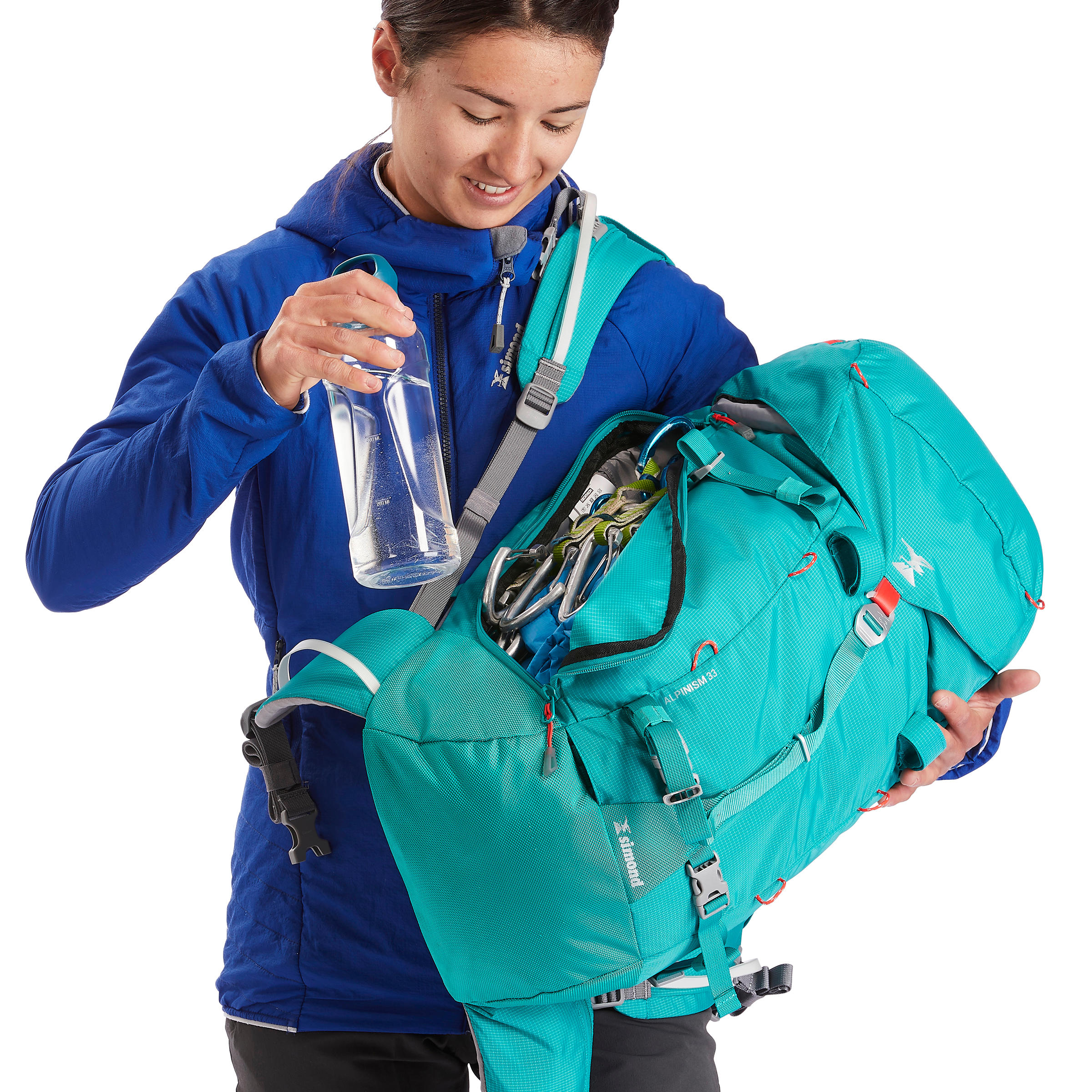 Mountaineering Backpack 33 Litres - Alpinism 33 Turquoise 4/13