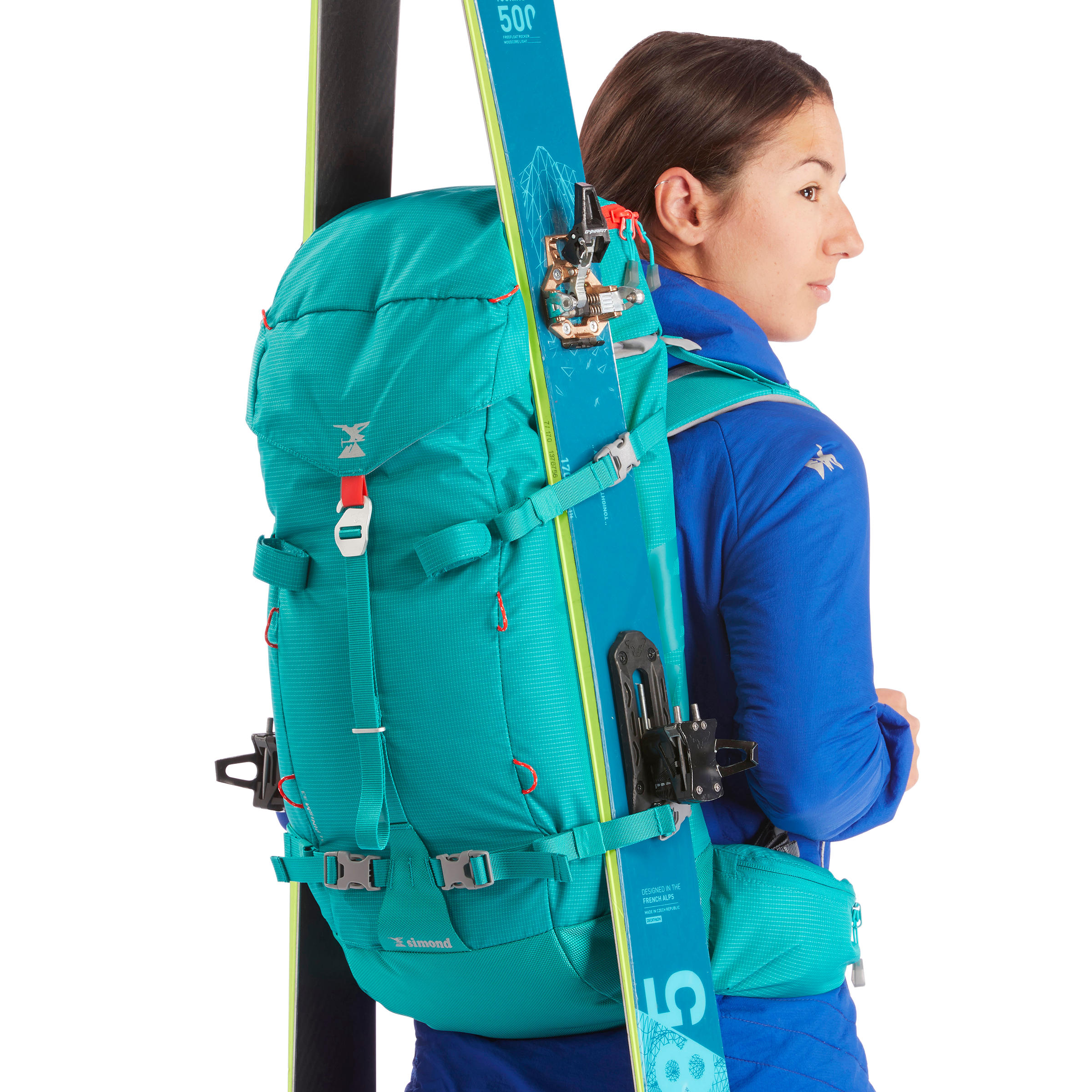 Mountaineering Backpack 33 Litres - Alpinism 33 Turquoise 11/13