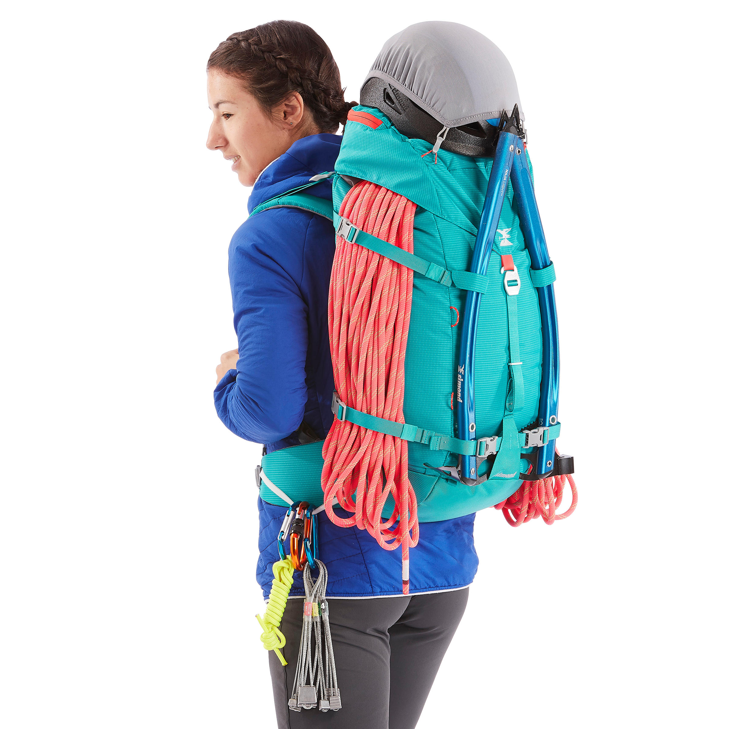 Mountaineering Backpack 33 Litres - Alpinism 33 Turquoise 3/13