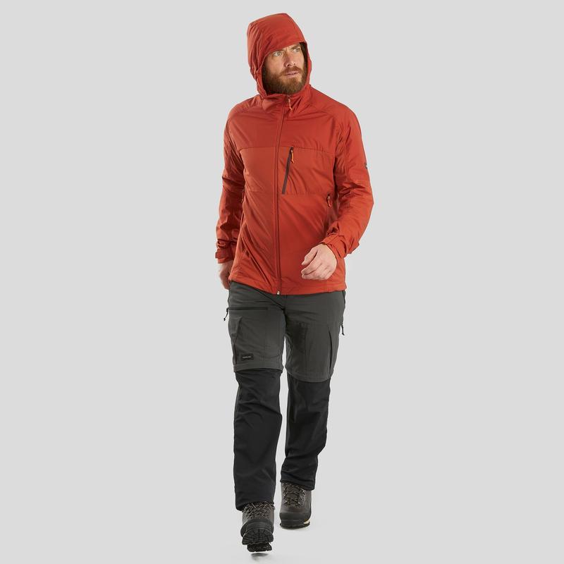 Jachetă Softshell Protecție vânt Trekking la munte MT900 WINDWARM Bărbați