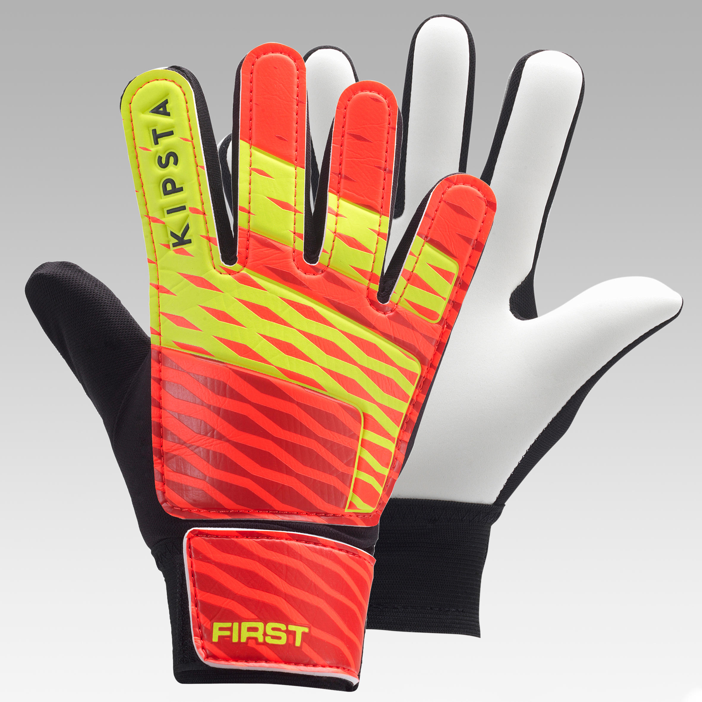 orange goalie gloves