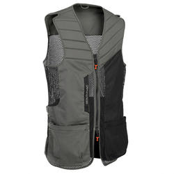 GILET BALL TRAP 500 GRIS / NOIR (édition limitée).