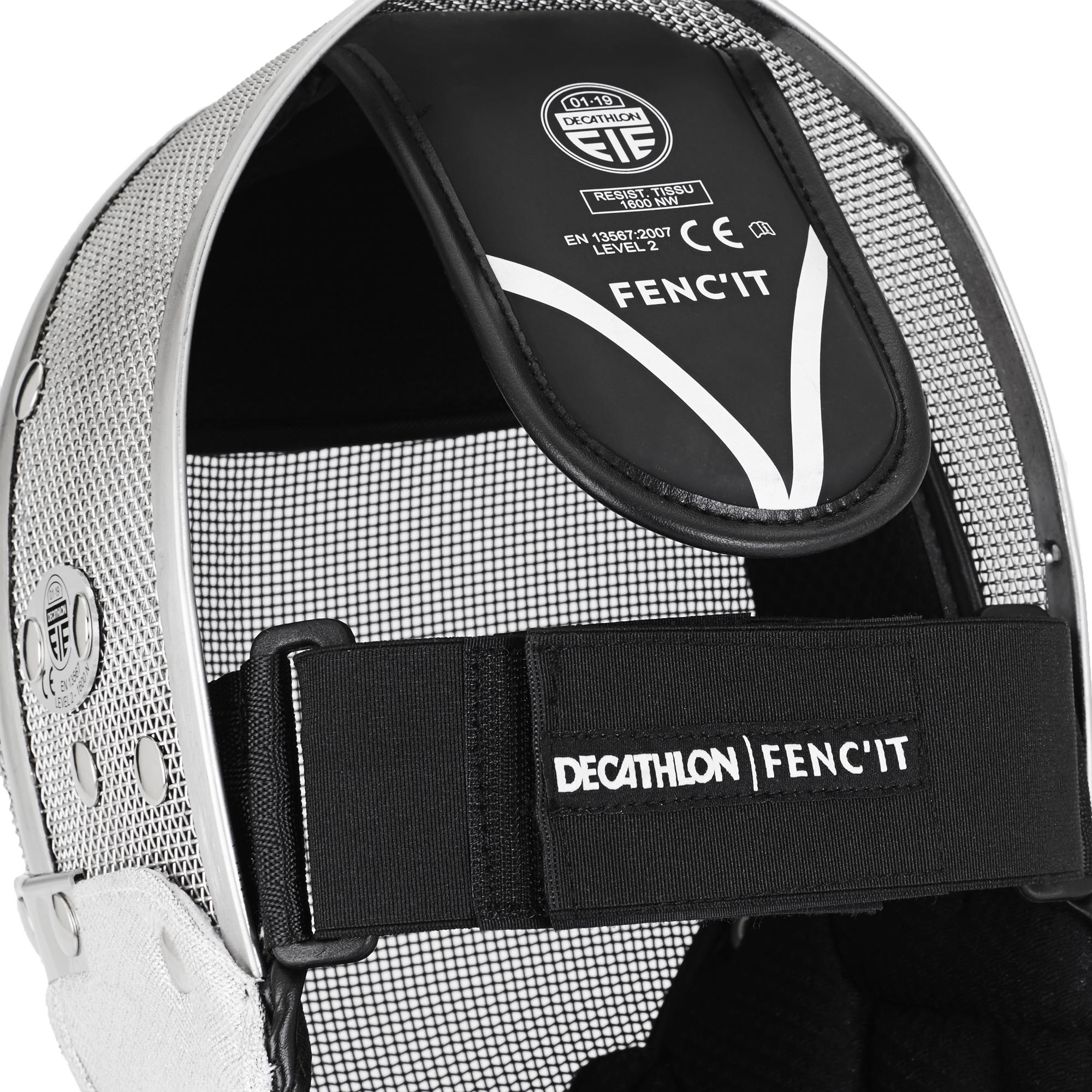 Fechthelm 350N - Mit Edelstahlgitter & Weichem Innenfutter, Größe L