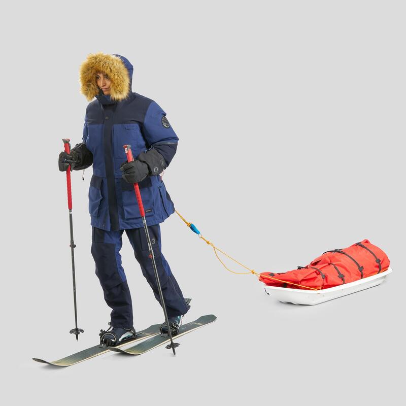 Extra warme en waterdichte parka voor pooltrekking Arctic 900 blauw