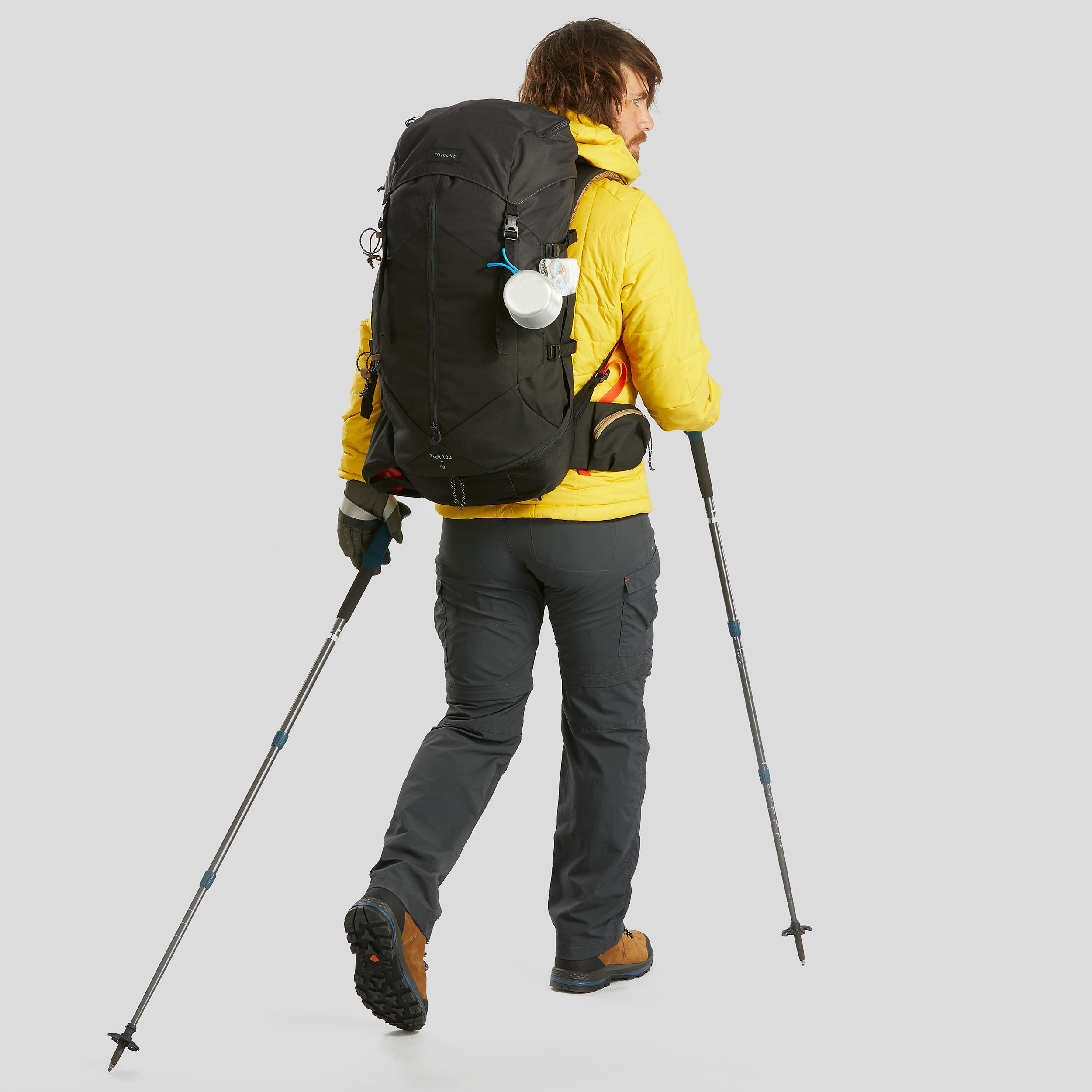 Sac à dos de randonnée Trek 100 de 50 l pour hommes - FORCLAZ