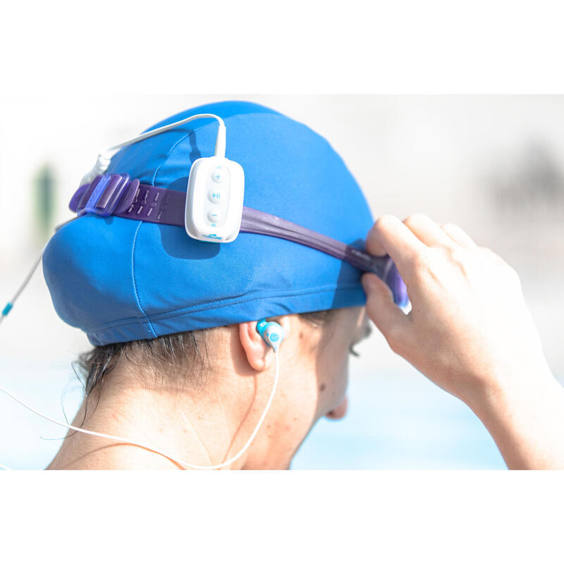 MP3 lejátszó úszáshoz SwimMusic 100 V3, fehér, kék