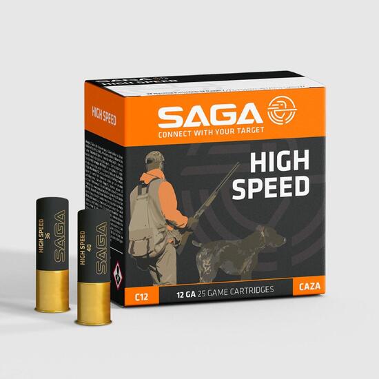 Cartucho Caza Saga High Speed Calibre 12/70 36 GR X 25