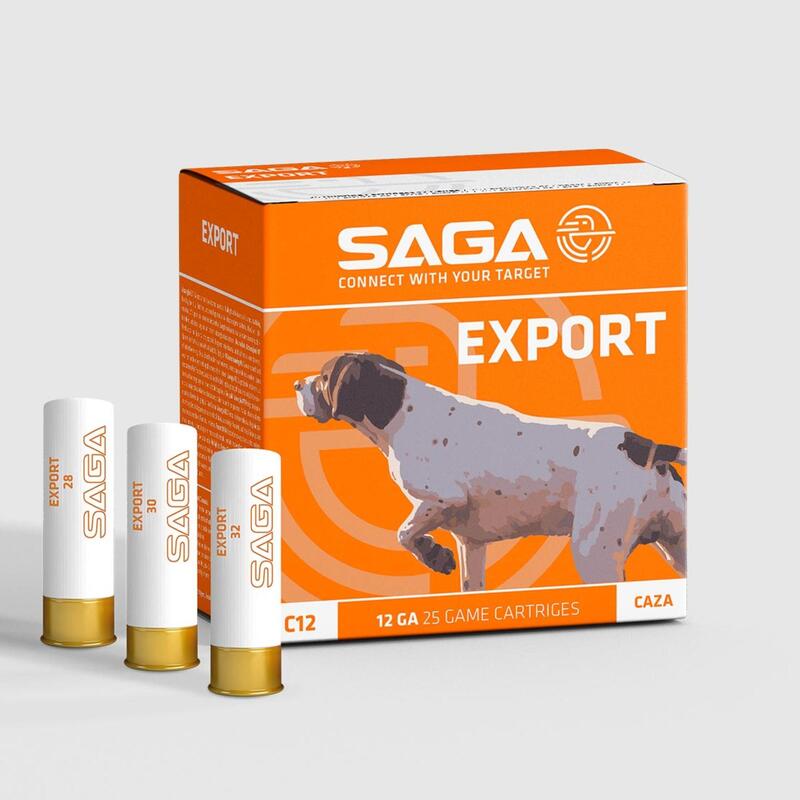 Cartuchos Caza Saga Export 30G/09 Calibre 12/70 x 25