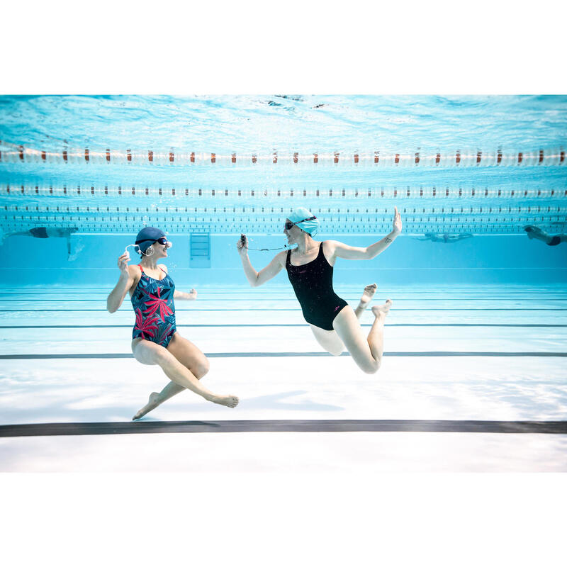 Waterdichte mp3-speler en oortjes voor zwemmen SwimMusic 100 V3 zwart/blauw