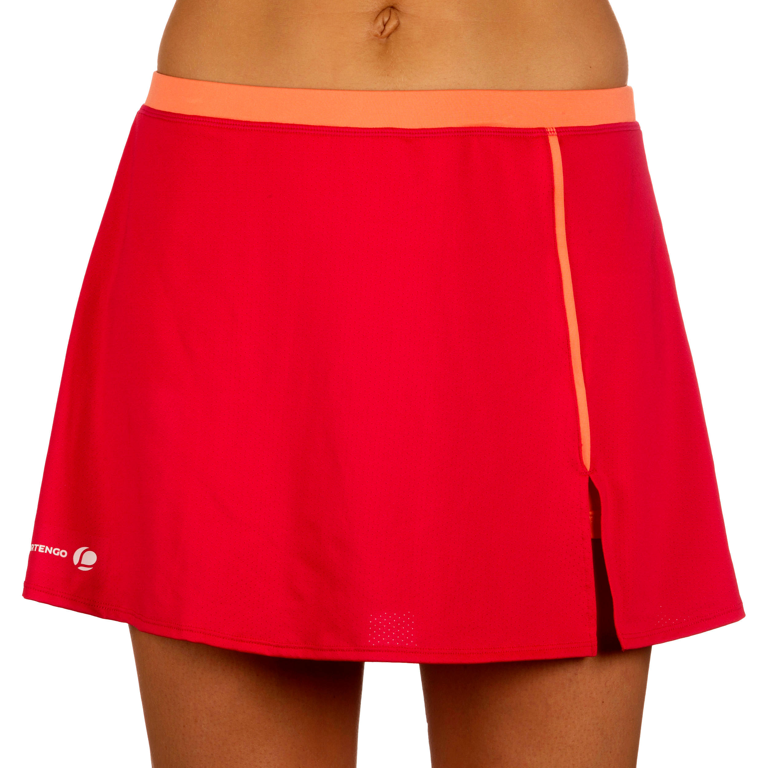 ARTENGO Soft Women's Tennis Badminton Table Tennis Squash Padel Skirt - Pink/Orange