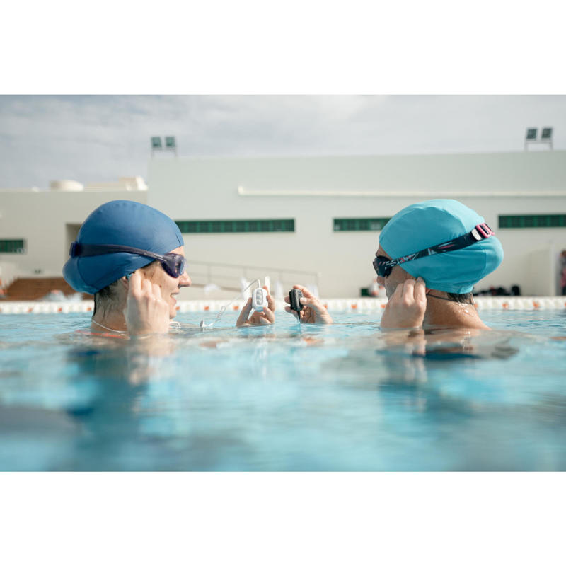 Lecteur Mp3 Etanche Natation Et Ecouteurs Swimmusic 100 V3 Noir Bleu Nabaiji