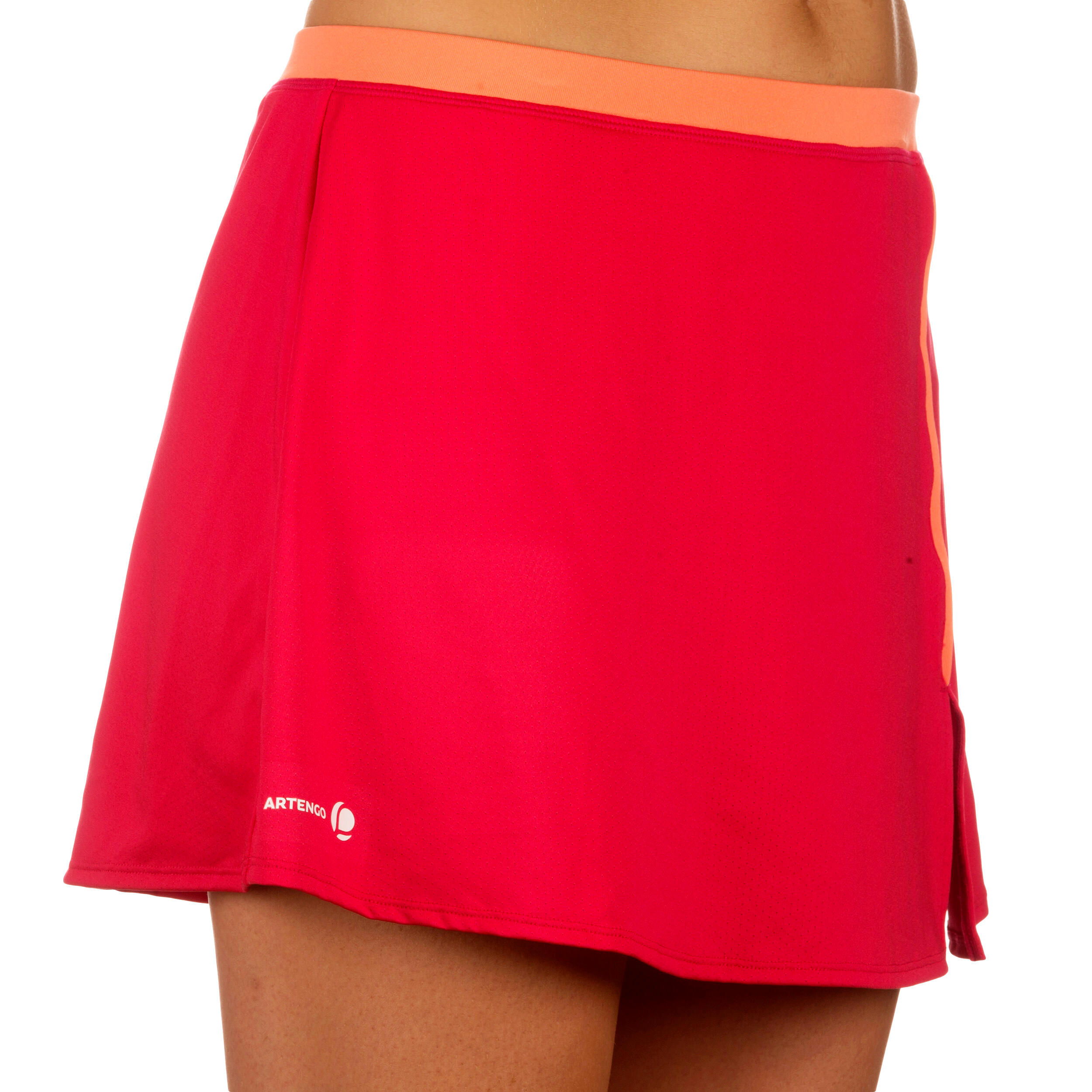 Soft Women's Tennis Badminton Table Tennis Squash Padel Skirt - Pink/Orange 2/6