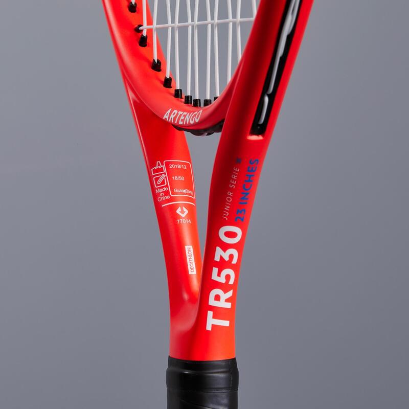 Tennisschläger Kinder - TR530 Kinder 23 Zoll besaitet rot/blau