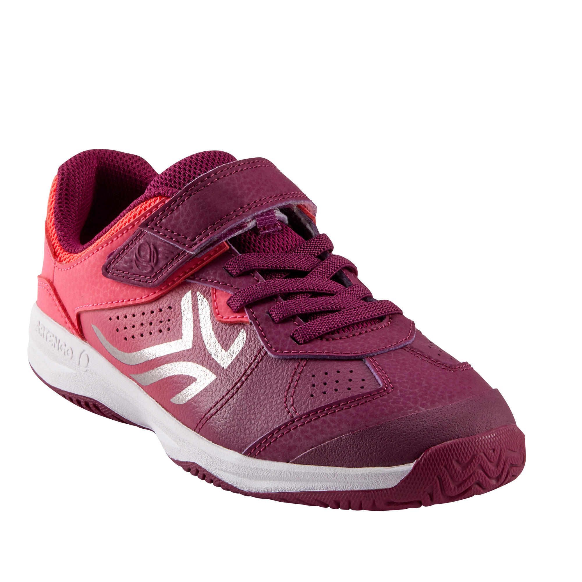 TS160 Kids' Tennis Shoes Purple/Pink artengo