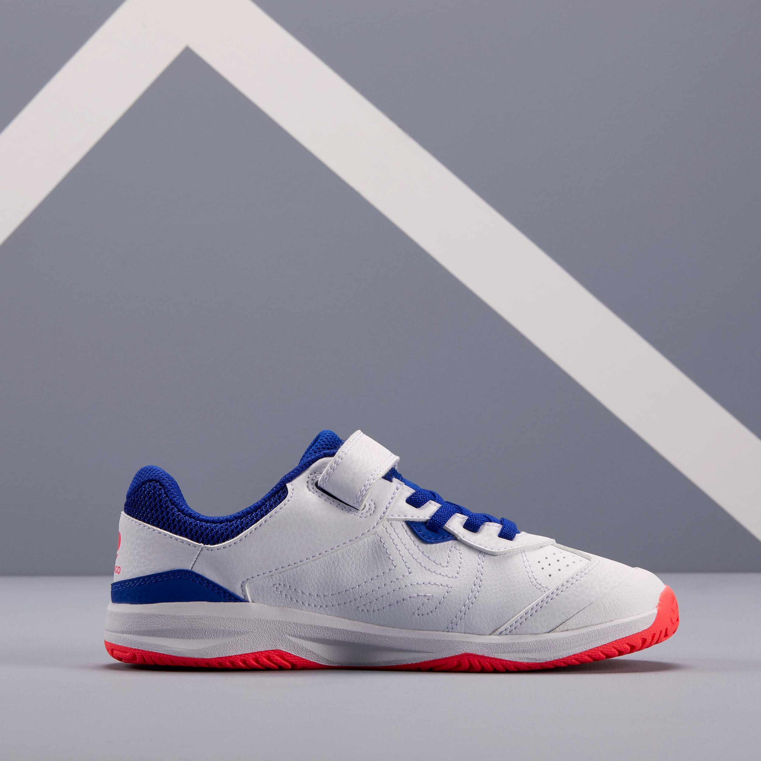 TS160 Kids' Tennis Shoes - White/Pink 2/9