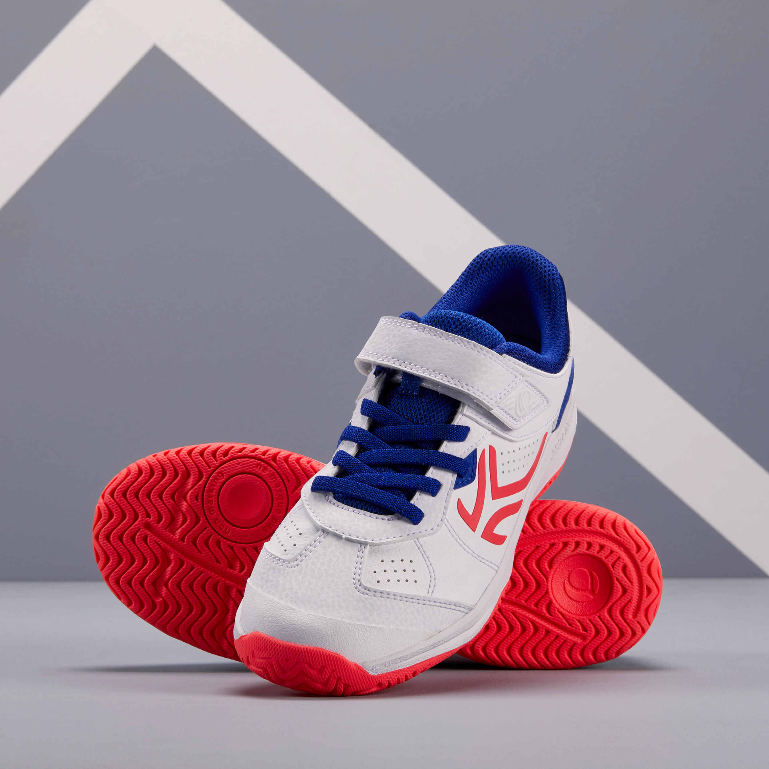TS160 Kids' Tennis Shoes - White/Pink 7/9