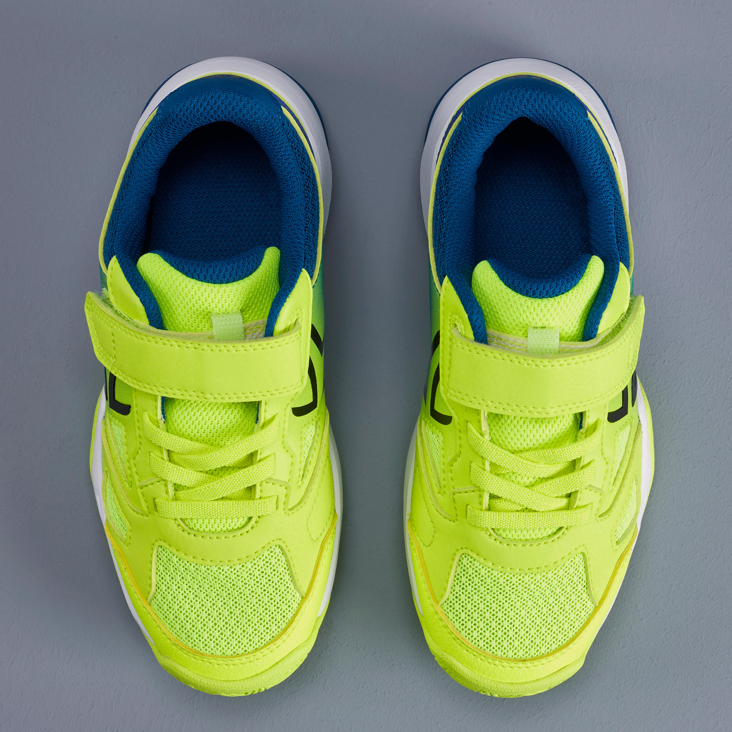TS560 KD Kids' Tennis Shoes - Blue/Yellow 9/9