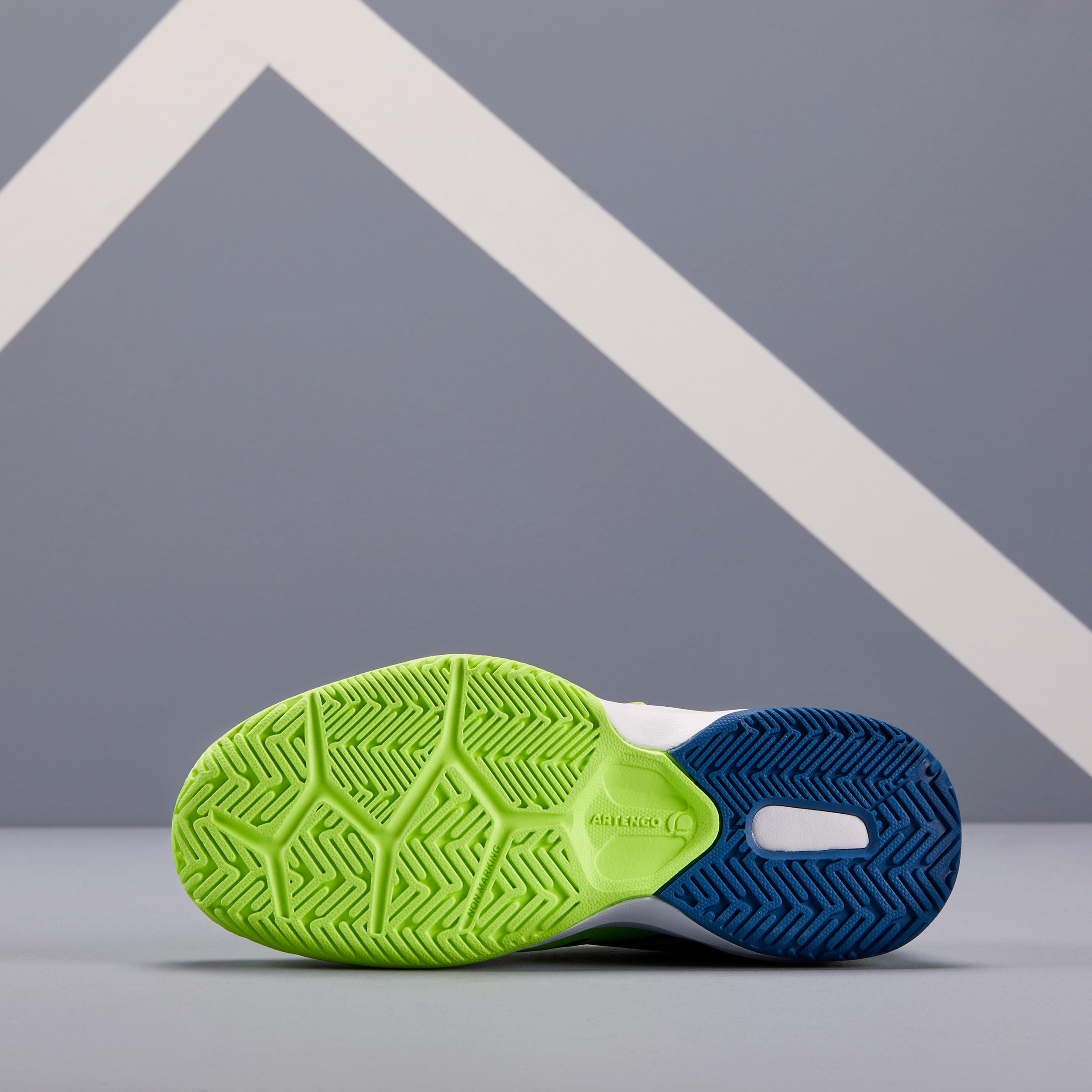 SABATILLES DE TENNIS NENS ARTENGO TS560 BLAU GROC 4/9