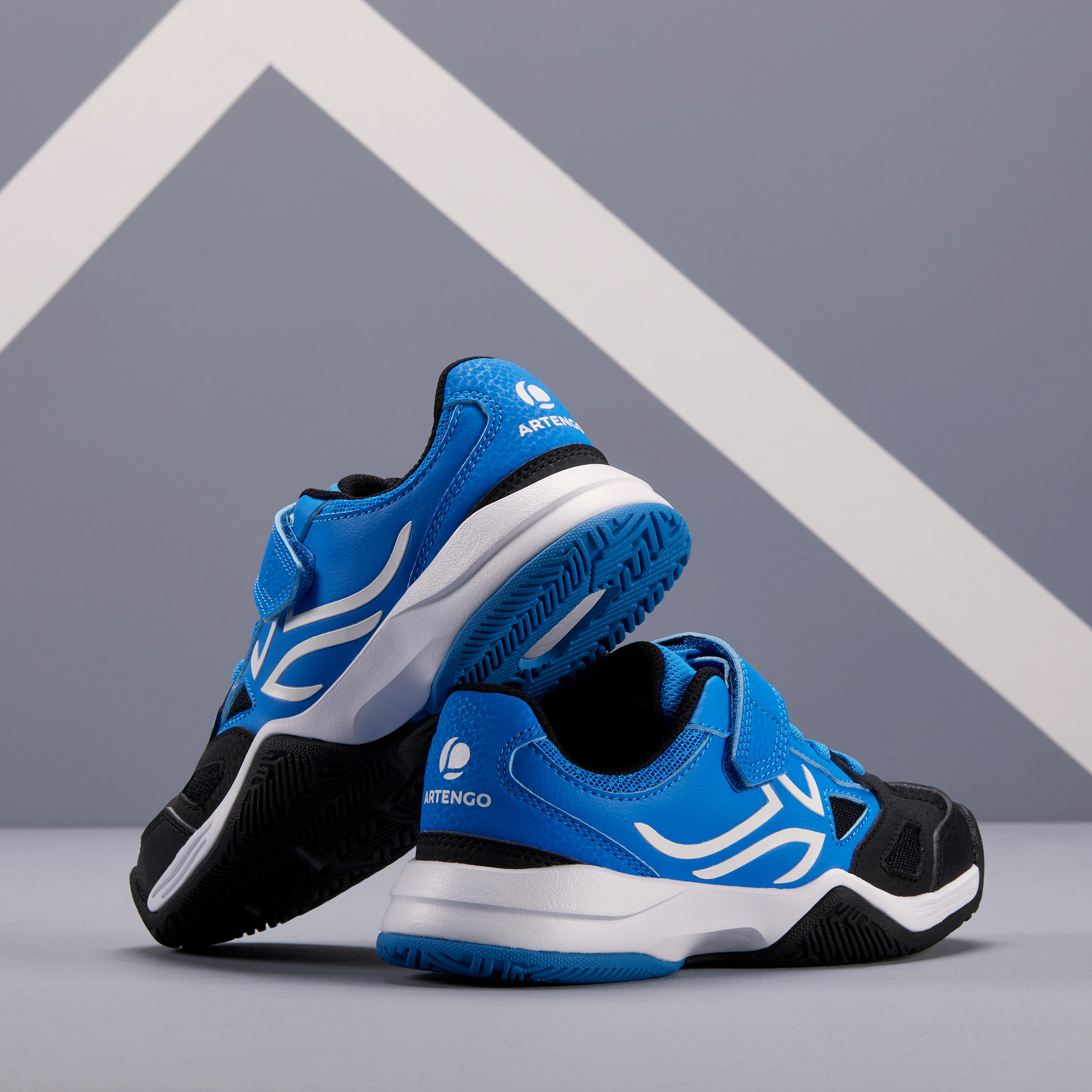 TS560 KD Kids' Tennis Shoes - Blue/Black 8/9