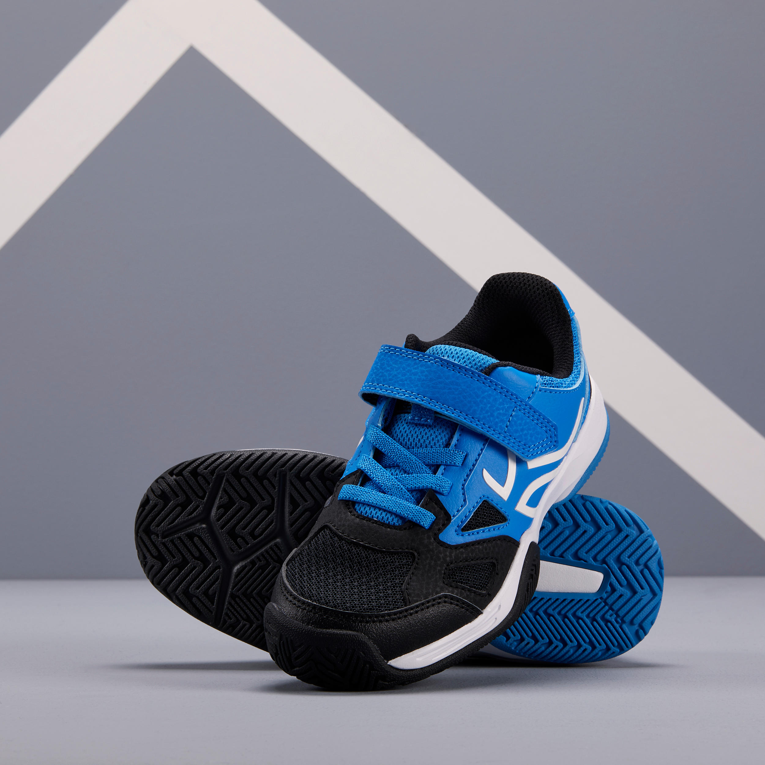 TS560 KD Kids' Tennis Shoes - Blue/Black 7/9