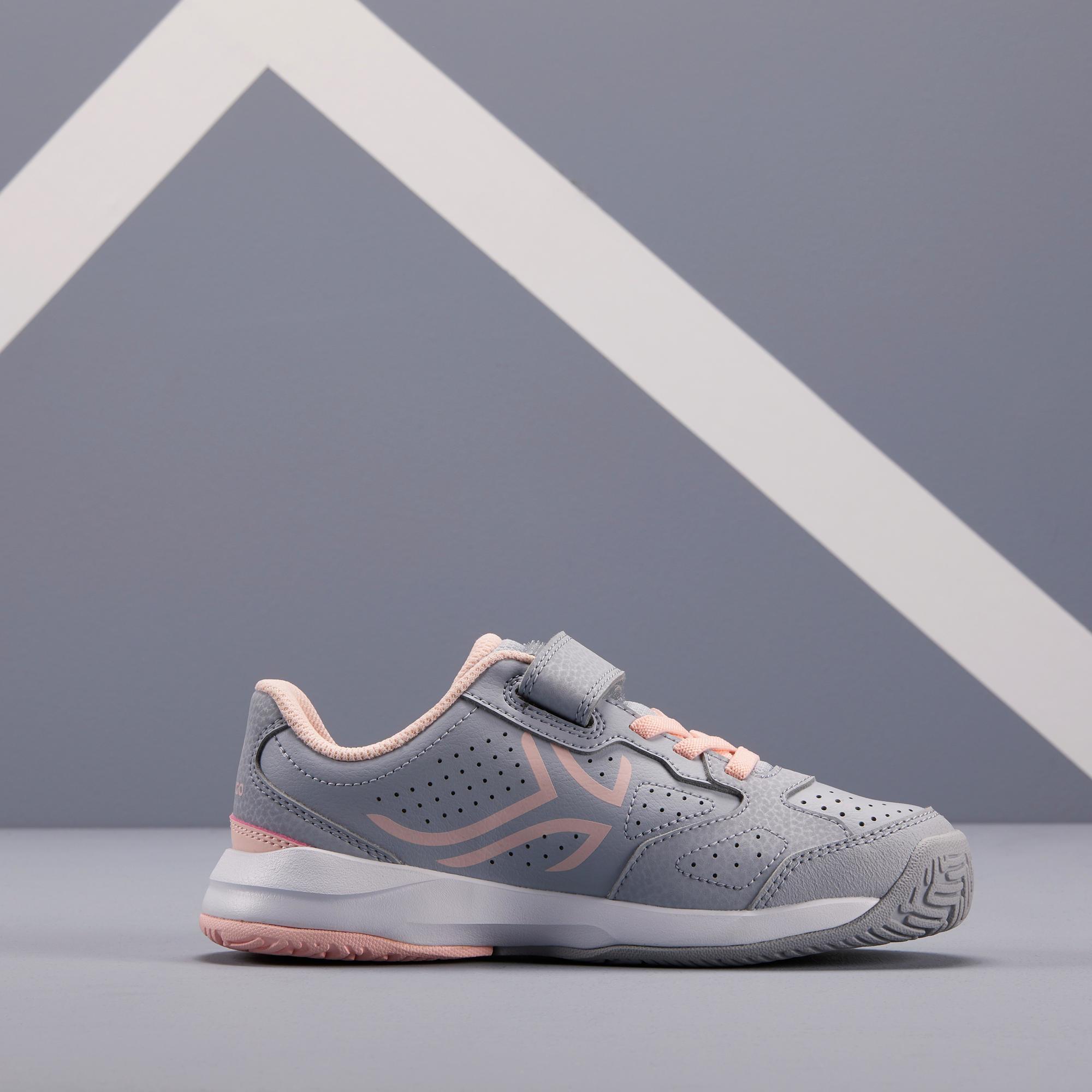 grey kids tennis shoes