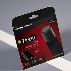 CORDAGE DE TENNIS MONOFILAMENT NOIR PENTAGONAL TA 930 SPIN EN JAUGE 1.25 mm