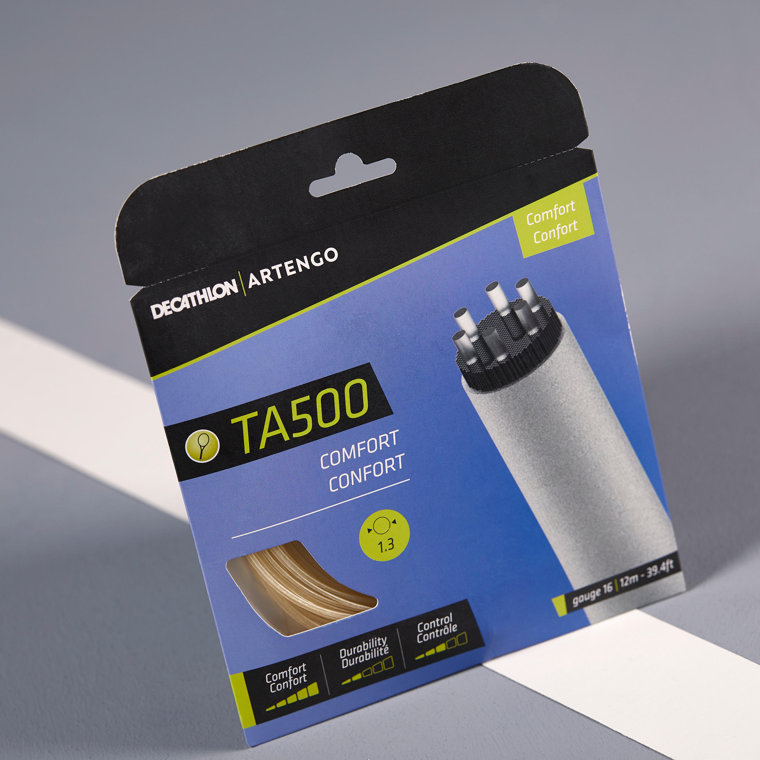 Tennisbesnaring multifilament TA 500 comfort 1,3 mm beige 2/3
