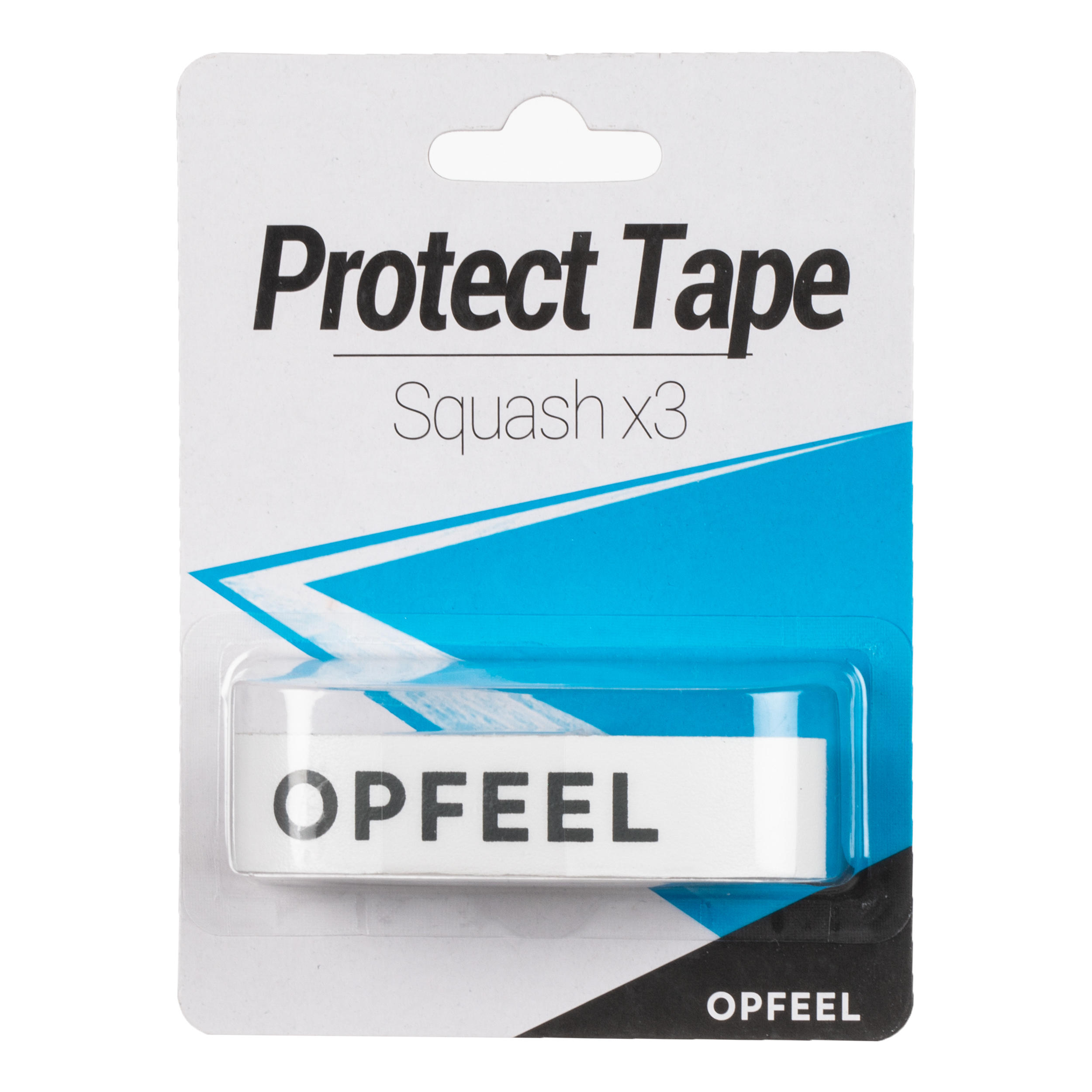 Fita de proteção de raquete de squash protect tape branco (conjunto de 3)