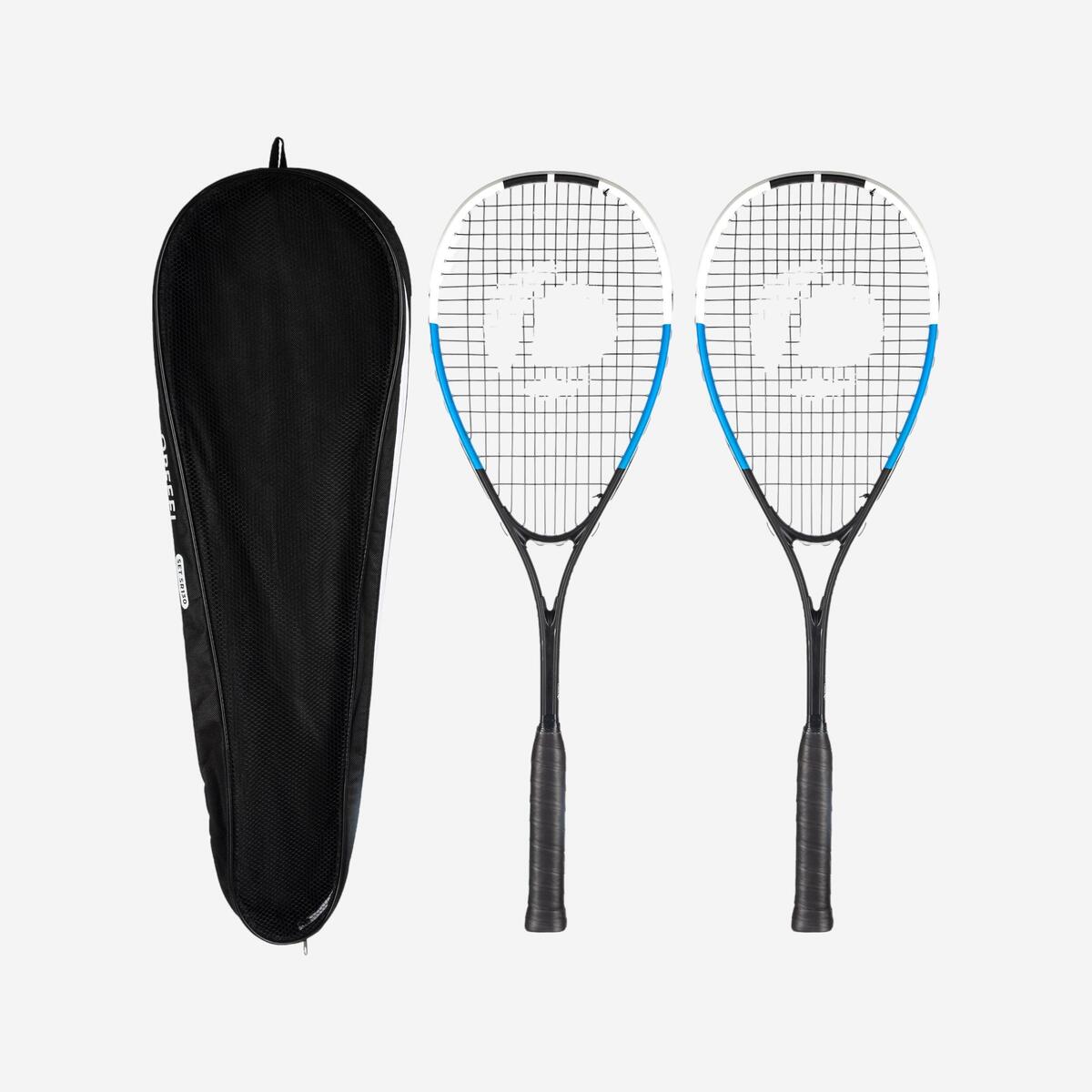 SET DE SQUASH SR130 COMPOSE DE 2 RAQUETTES SR 130  ET 1 BALLE SB560 POINT ROUGE