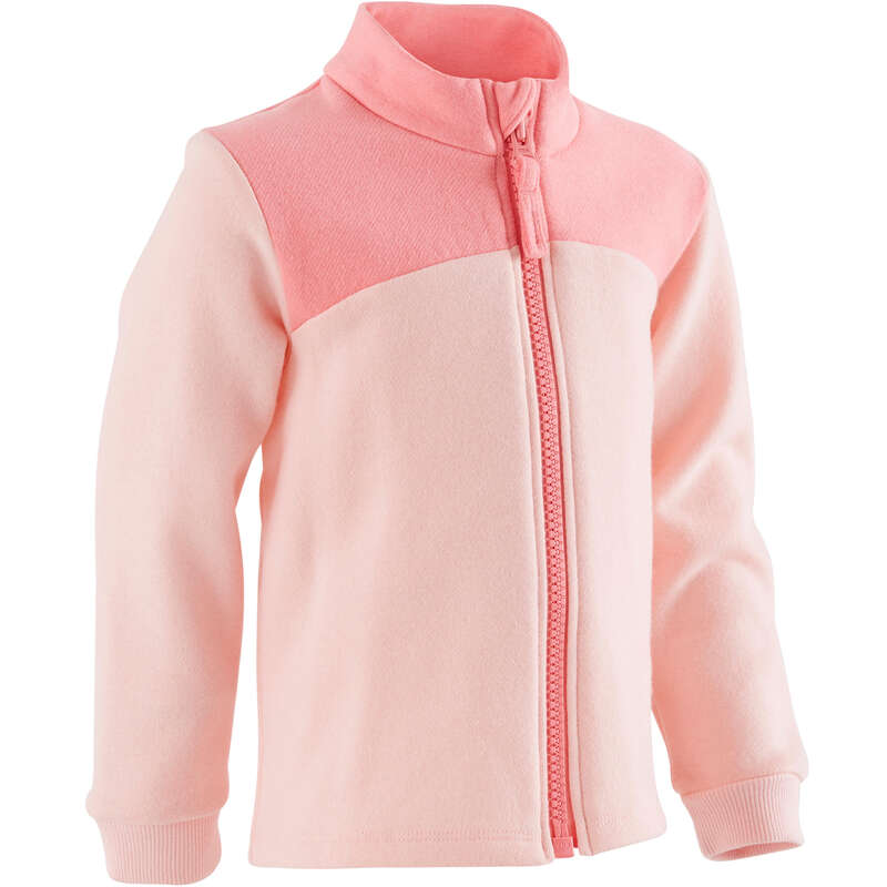 BABY GYM APPAREL Baby and Toddlers - 120 Jacket - Pink Print DOMYOS - Kids