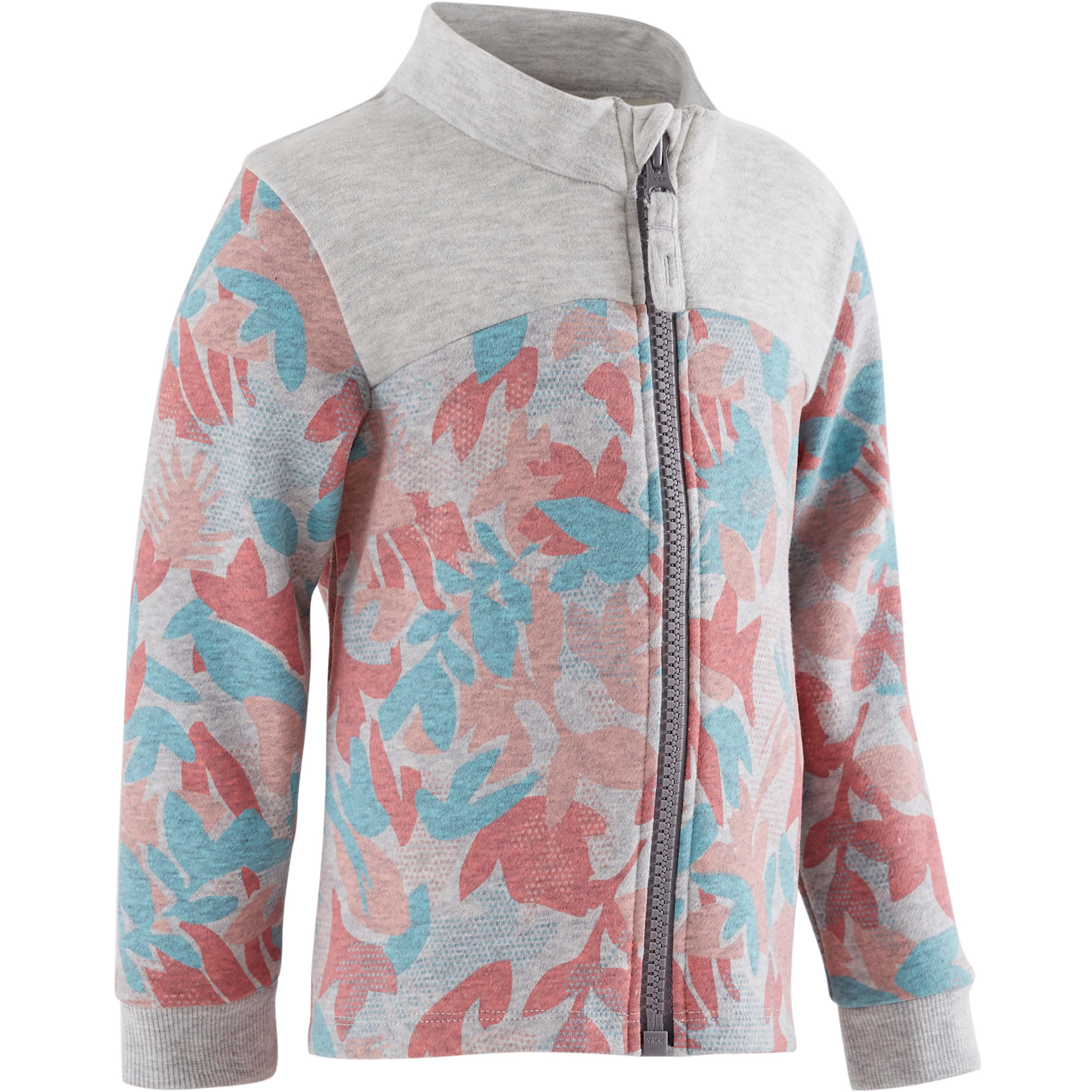 

120 Baby Gym Jacket - Grey/Pink -  By DOMYOS | Decathlon
