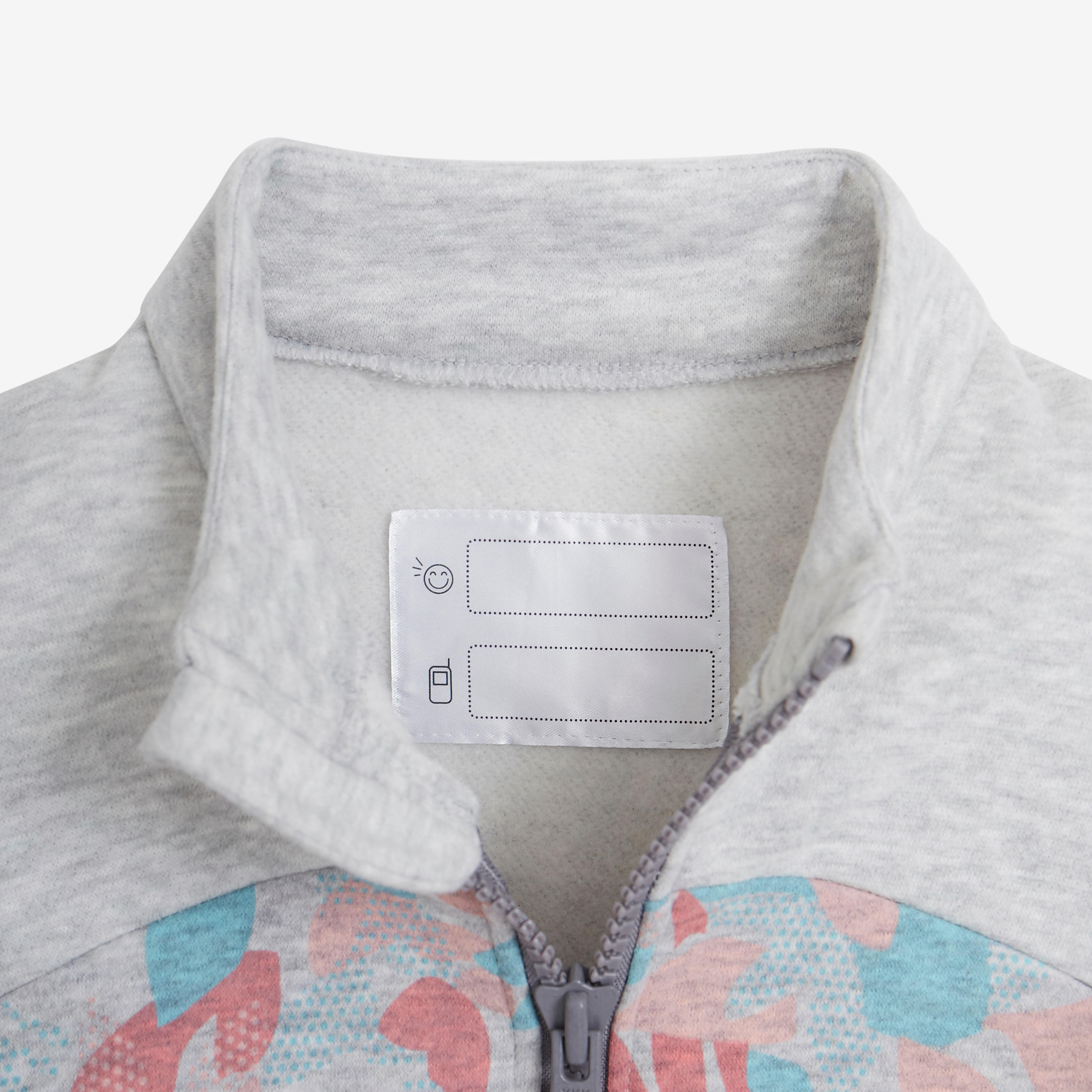 120 Baby Gym Jacket - Grey/Pink 6/10