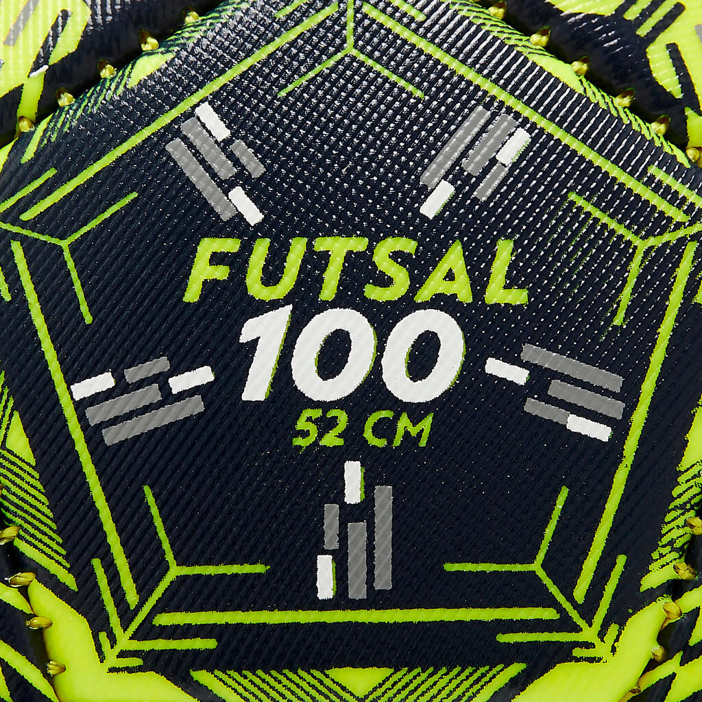 Fussball Futsalball Grösse 2 (52 cm) 310 - 340g -  FS100 gelb