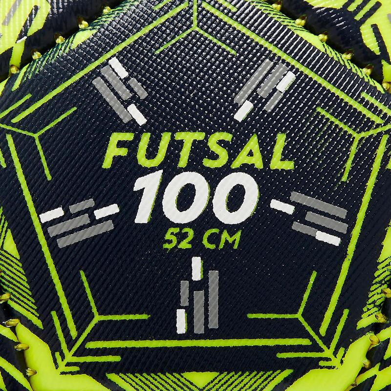 Fussball Futsalball Grösse 2 (52 cm) 310 - 340g - FS100 gelb