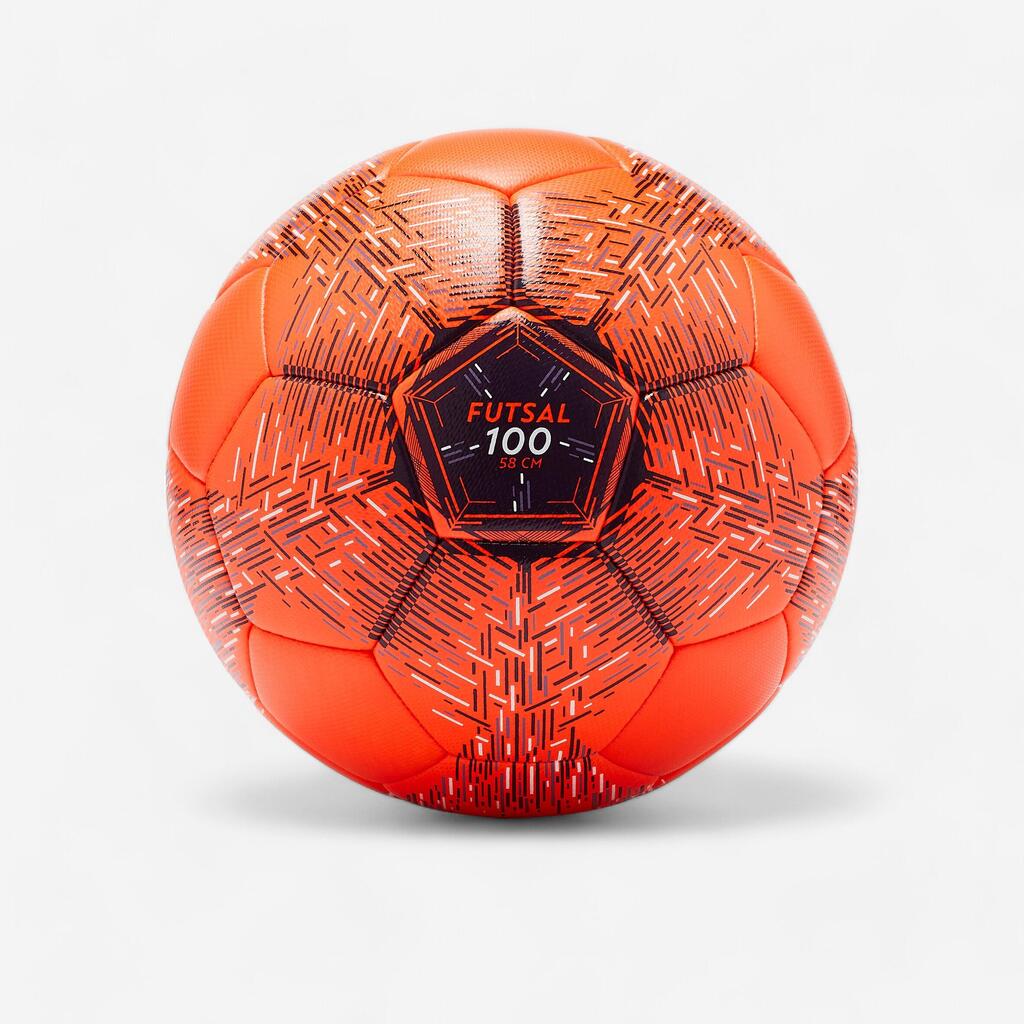 Salės futbolo kamuolys „100“, 58 cm (3 dydžio)