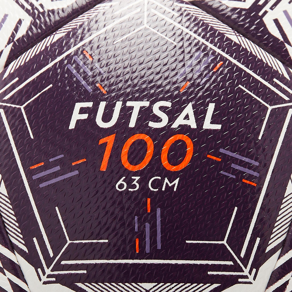 Futsalball 100 Hybrid Größe 4 400 - 440g weiß