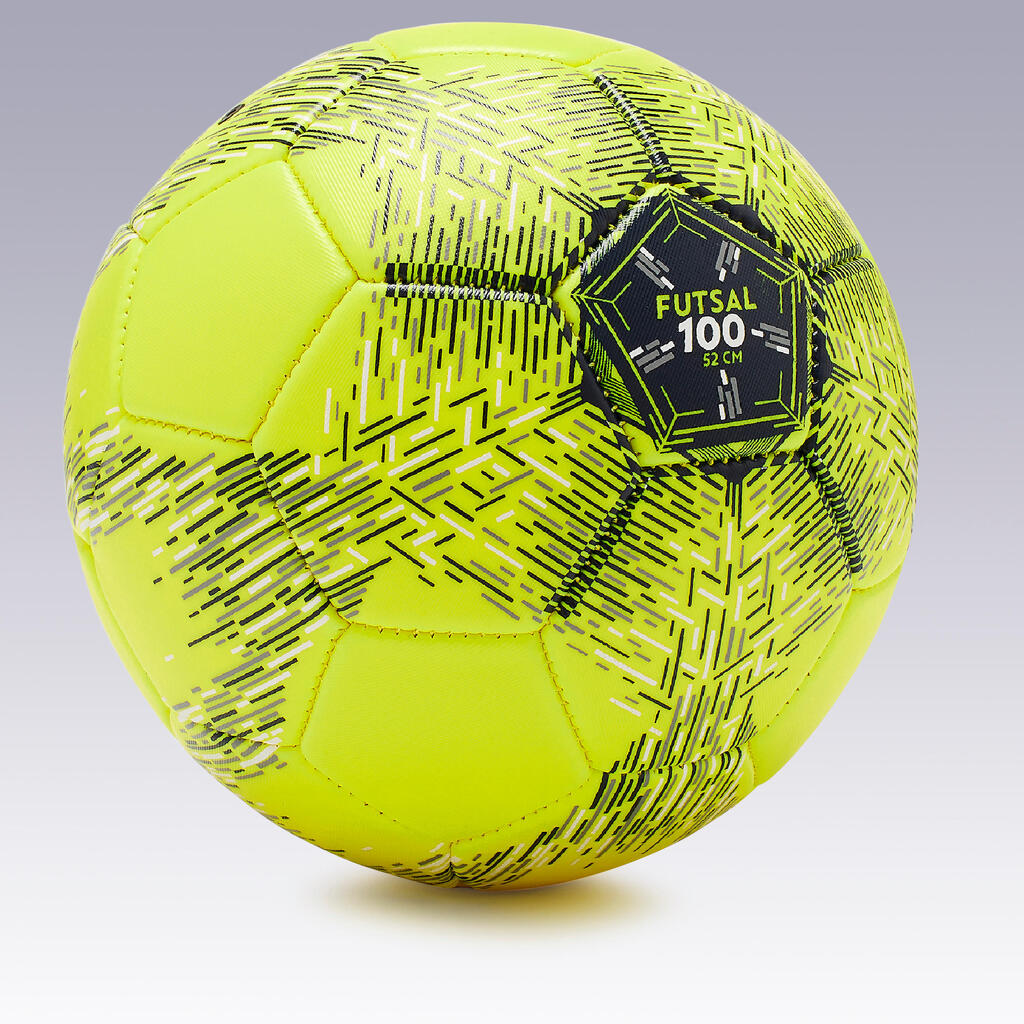 Fussball Futsalball Grösse 2 (52 cm) 310 - 340g -  FS100 gelb