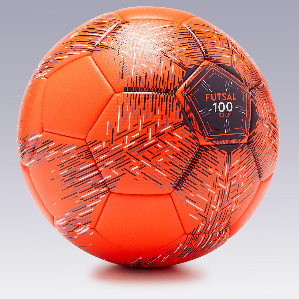 Salės futbolo kamuolys „100“, 58 cm (3 dydžio)