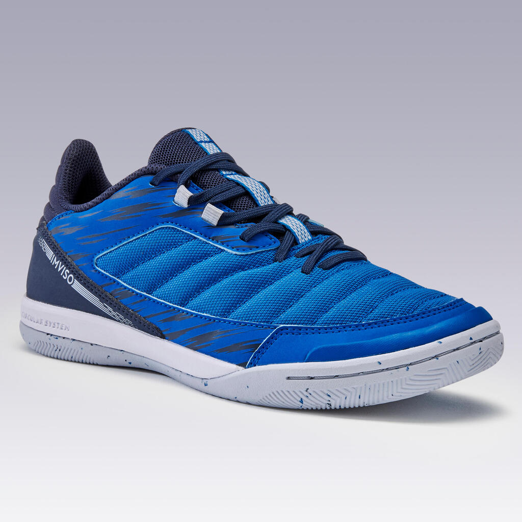 Eskudo 500 Women's Futsal Fabric Trainers - Blue/Grey