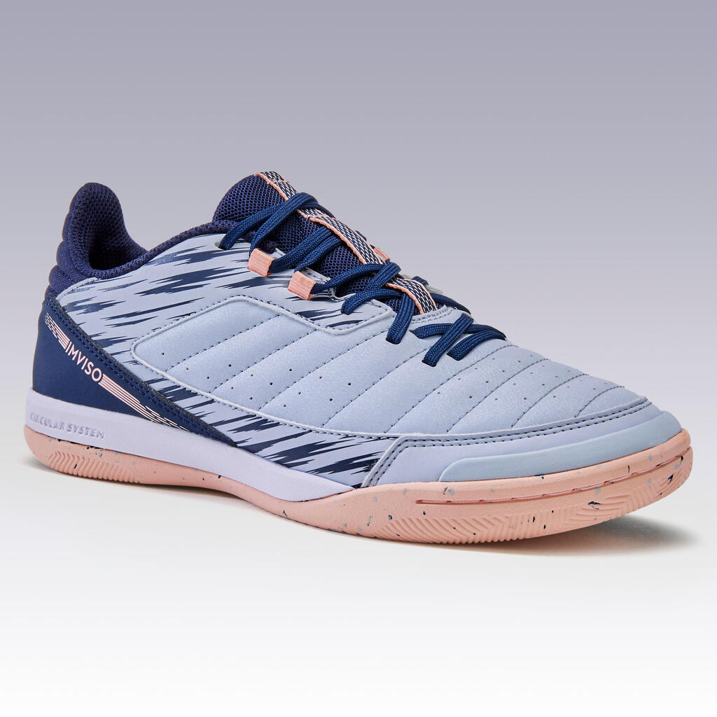 Women's Futsal Trainers Eskudo 500 - White/Blue