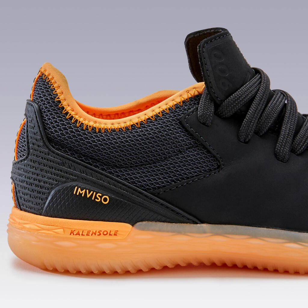 Kids' Futsal Trainers Eskudo 900 - Black/Orange