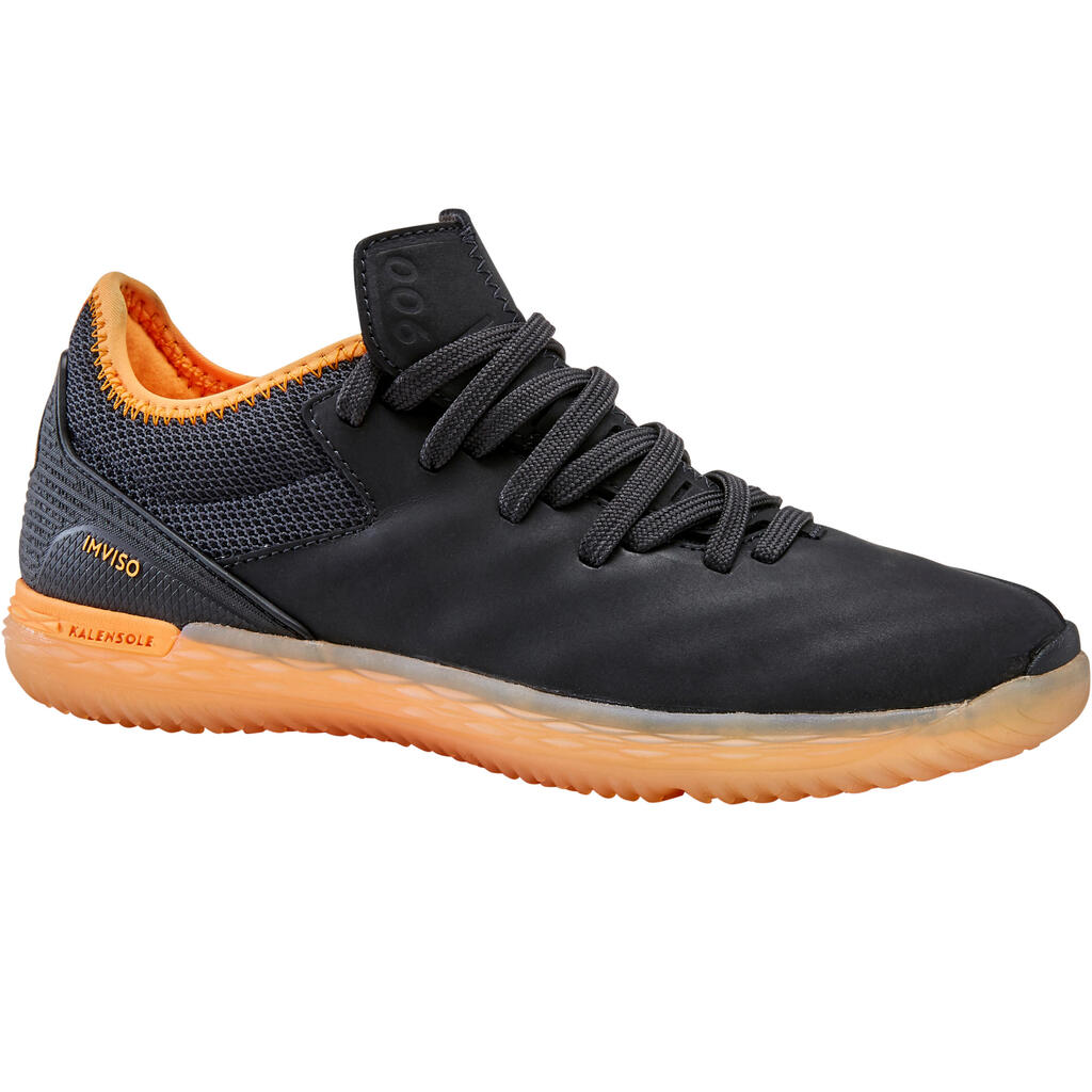 Kids' Futsal Trainers Eskudo 900 - Black/Orange