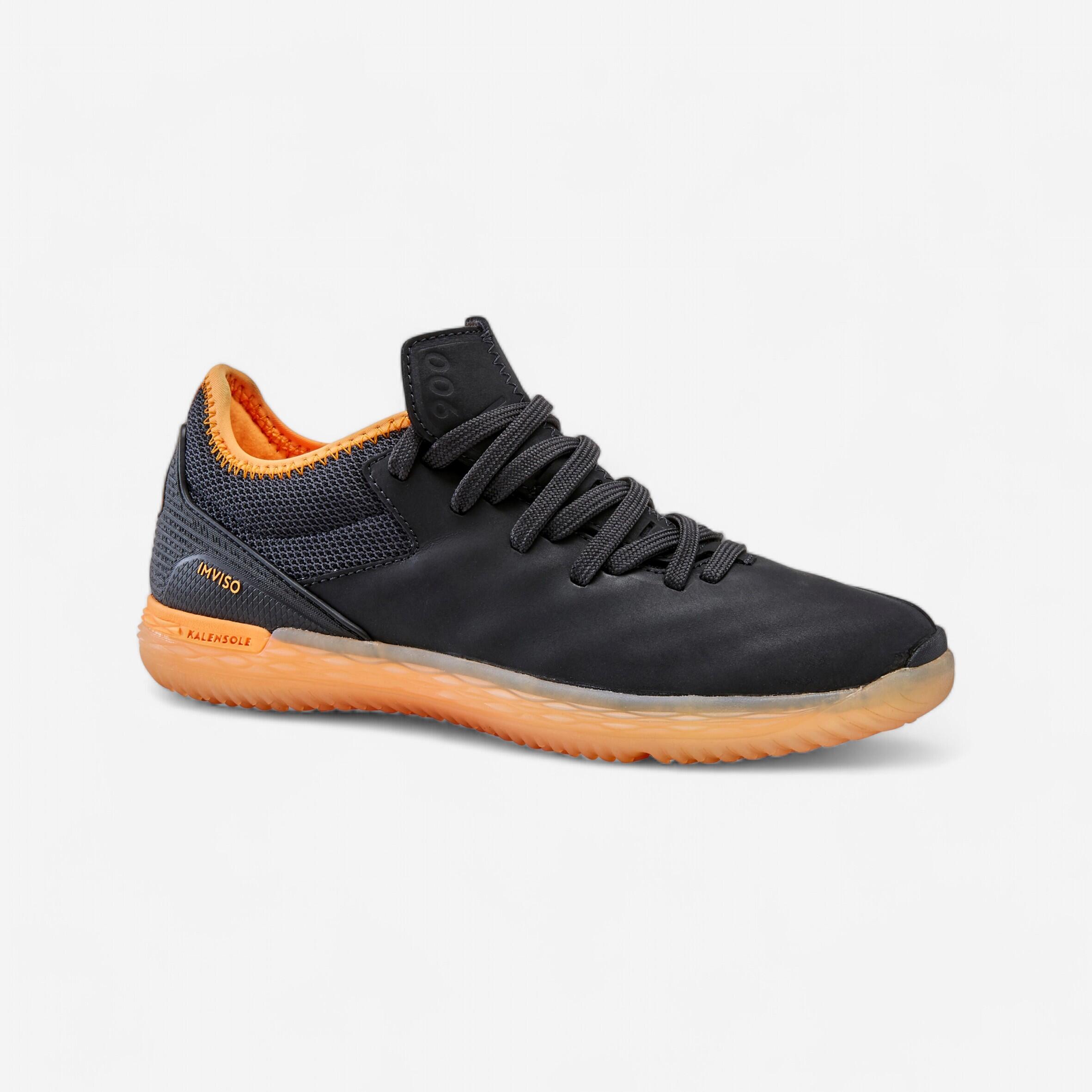 Kids' Futsal Trainers Eskudo 900 - Black/orange