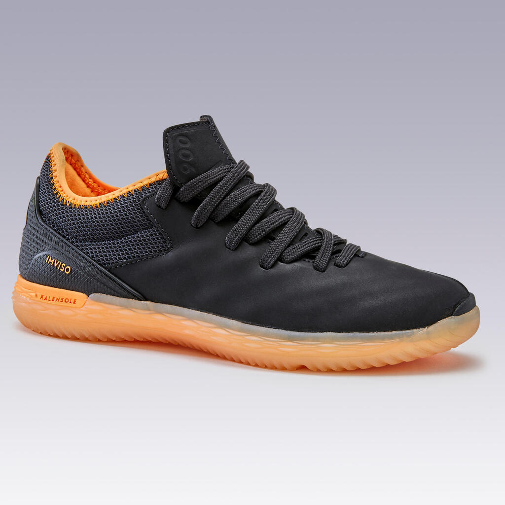 Kids' Futsal Trainers Eskudo 900 - Black/Orange