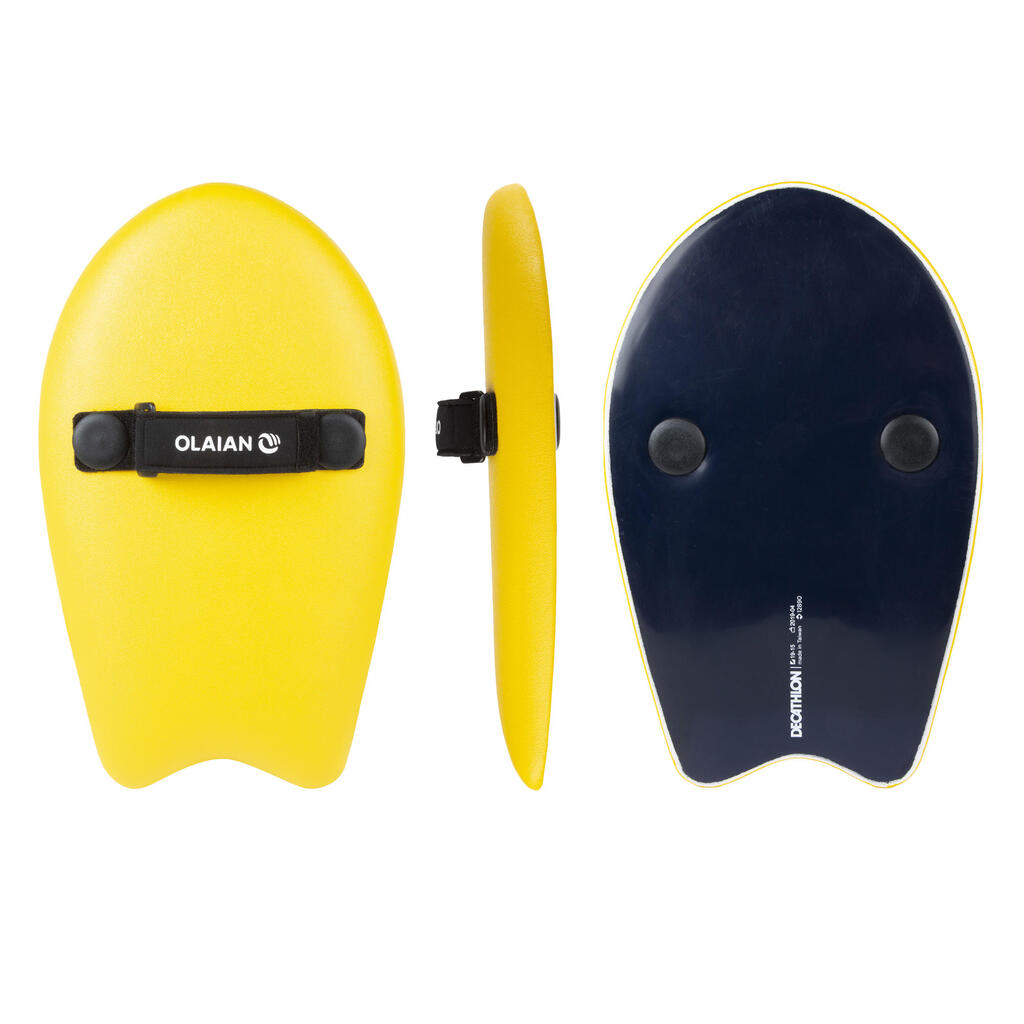 Doska Handplane na bodysurf 100 žltá
